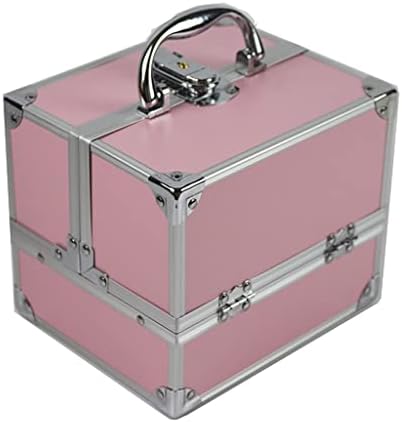 ДУБАО Куфер Со Голем Капацитет Дами Патуваат Козметичка Торба Кутија За Убавина За Нокти Кутија За Складирање Алатки За Шминка