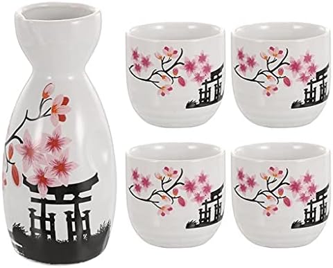 Поставете подароци за чаши Традиционални керамички ради постави рачно насликани дизајни занаети, вклучувајќи шише за радост и четири шишиња 0603