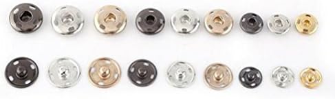 Розенс Шие на копчињата Snaps Метални прицврстувачи за прицврстувачи Притиснете ги копчињата за столпчиња 50 комплети месинг