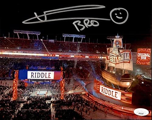 Мет Ридл потпиша ВВЕ 1 -ви Врелсманија Влез 8x10 Фото РК БРО ЈСА КОА - Автограмирани UFC фотографии