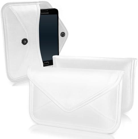 Boxwave Case компатибилен со Honor Play 3 - Елитна торбичка за кожен месинџер, синтетичка кожна обвивка за куќиште дизајн на пликови за чест игра 3 - Брегот на Слоновата Коска