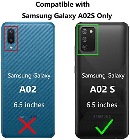Случајот SKTGSLAMY Galaxy A02S,Случајот Samsung A02S, Со HD Заштитник На Екранот, [Отпорен На Удари] Цврст Цврст Двослоен Заштитен