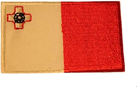 Знамето на Малта земја мало железо на значка за лепенка од 1,5 x 2,5 инчи ново