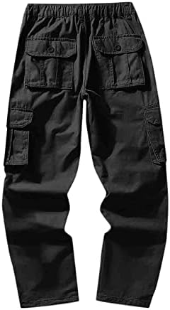 Мажи обична мода мулти џеб патент тока машки карго панталони на отворено панталони панталони за џеб панталони за џебни панталони
