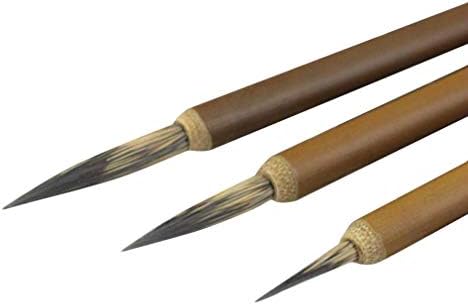 Боја четка дрвена рачка мека коса кука линија за пенкала детали за четки за цртање за цртање, алатки за цртање, испорачуваат