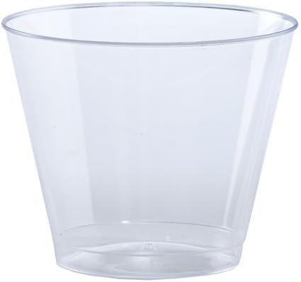 Партиски Димензии Пластична Тамблер-9оз | Јасно | Пакување од 10 Чаши, 9 мл