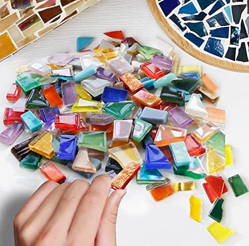 Мозаични плочки Неправилна форма кристална мозаична стаклена плочка за занаети Масовни DIY Рамки за слики рачно изработени накит