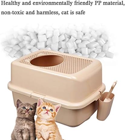 ЗАТВОРАЊЕ2020 Кутија За Отпадоци За Мачки Кутии За Отпадоци За Мачки Топ Влезна Мрежа Тоалет За Мачки Голем Слив За Песок За