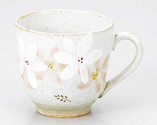Космос Розова 4,9 инчен Сет од 5 Чаши Бела Керамика Произведена Во Јапонија