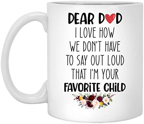 Почитуван Тато Јас Сум Твоето Омилено Дете Кафе Кригла, Татковци Ден Подарок, Смешни Тато Кафе Кригла, Денот На Благодарноста