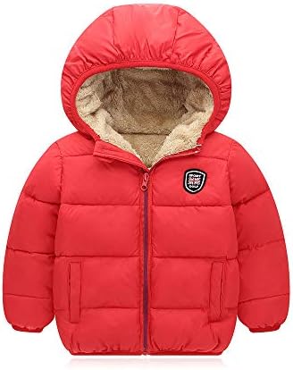 Mfmiudole Бебе момчиња девојчиња зимски палта, дебели качулки за деца доенчиња за деца, зимска топла јакна за надворешна облека