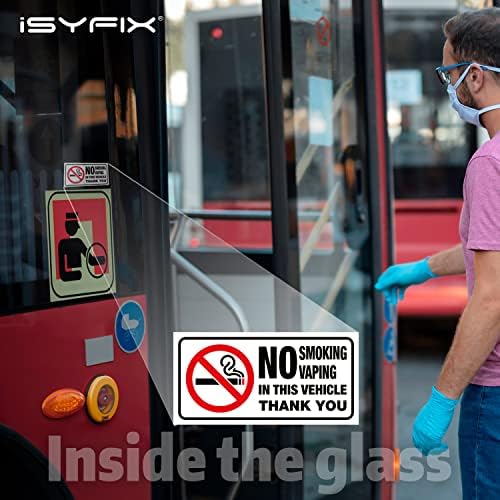 исификс Без Пушење Без Испарување За Налепници За Возила - 6 Пакување 3х1, 5 инчи-Премиум Предно Лепило Винил, Етикети, Ламинирани