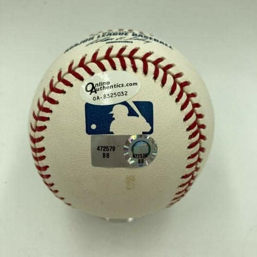 Сенди Куфакс Потпиша Официјален Официјален Бејзбол Во Големата Лига Со Штајнер Бејзбол Со Автограм