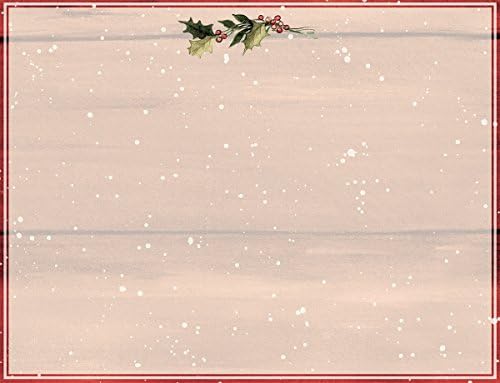 Ланг „Среќен Божиќ“ Божиќни картички од Сузан Вингет, 18 карти со 19 коверти и прекрасни зимски уметнички дела, совршени за