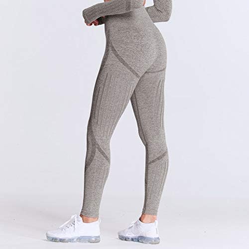 Aoxjox женски беспрекорни хеланки Супер контрола со висока половината тренингот јога панталони салата за теретани хулахопки