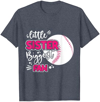 Мала сестра најголема фан бејзбол сезона за девојчиња браќа и сестри маица