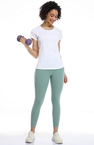 Кошули за вежбање на женски тренинзи - вежба за фитнес теретана јога маици со краток ракав за кратки ракави