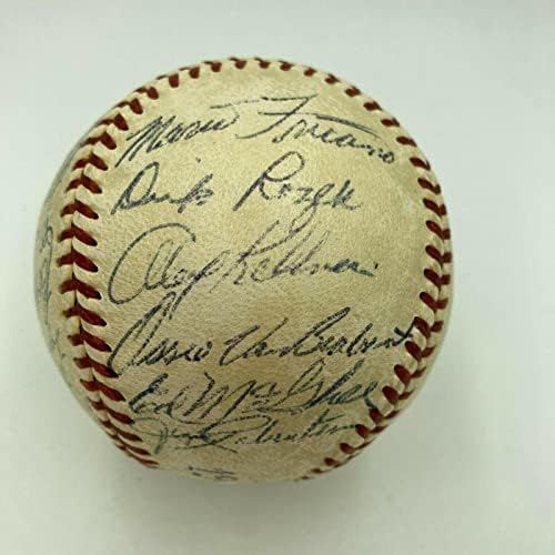 1950 Атлетскиот Тим На Филаделфија А Ја Потпиша Американската Лига БЕЈЗБОЛ ЏСА Коа-Автографски Бејзбол