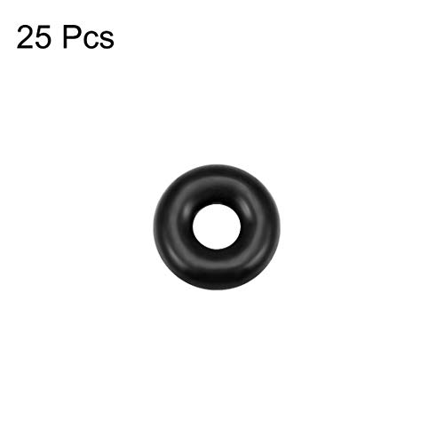 Uxcell нитрил гума О-прстени 4,5мм OD 1,5 mm ID 1,5 mm ширина, метричка нитрилна гума запечатување запечатување за водовод на
