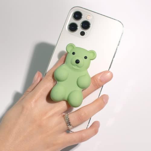 CommonKunst 3D симпатична мечка склопувачки мулти функционален мобилен телефон зафаќа и Kicktand