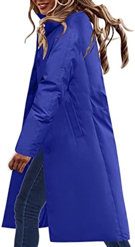 Јакна со јакна, женска цврста боја без аспиратор со средна должина на палто, цврста боја јакна кардиган долги единечни гради