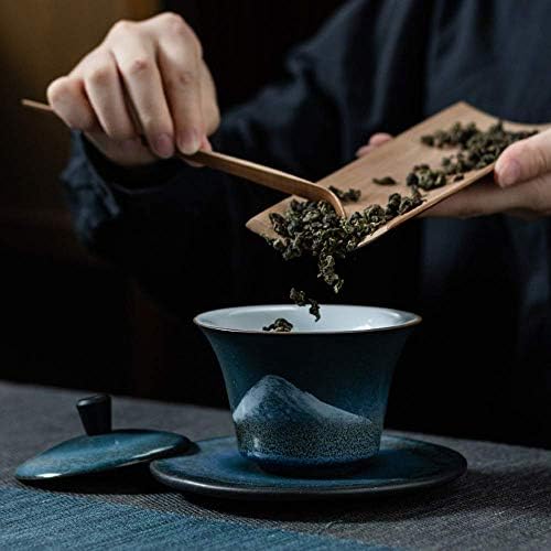 PAYNAN 140ML Керамички Gaiwan Рачно Насликани Планински Порцелански Модел Tureen Чаша Чај Чај Сет