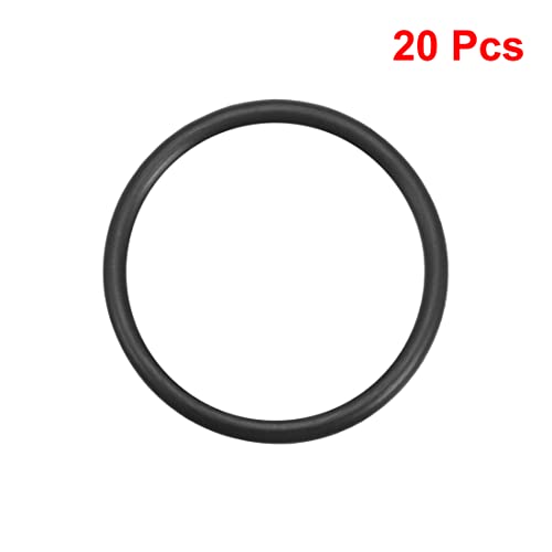 Uxcell нитрил гума О-прстени 42мм ОД 35мм ID 3,5мм ширина, метричка нитрилна гума запечатување запечатување, пакет од 20