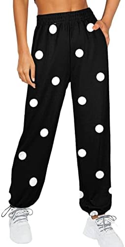 XXBR Womens Sweatpants Cinch Bottom High Waist Gradient Patchwork Sporty Gym Baggy Jogger Pants Pockets Lounge Trousers Outdor