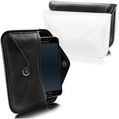 Case Boxwave Case компатибилен со Vivo IQoo Pro 5G - Елита кожна торбичка за месинџер, синтетички кожен покрив дизајн на пликови дизајн за Vivo Iqoo Pro 5G - Брегот на Слоновата Коска од с?