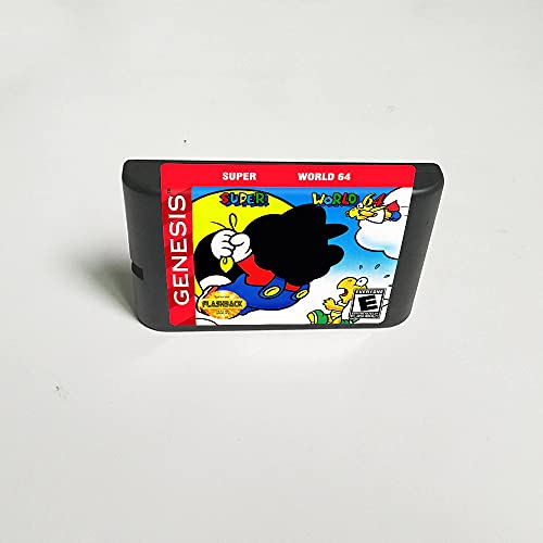 Lksya Super Marioed World 64 - 16 битни картички за игра за MD за Mega Megadrive Genesis video Game Console Castridge